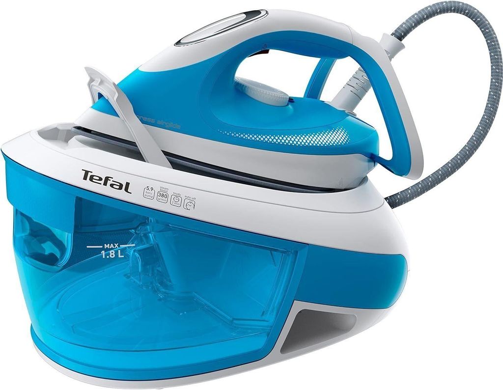 Tefal Dampfbügelstation Express Ultimate Dampfbügelstation Bügelstation Dampfbügeleisen, 1800,00 ml Wassertank, 1,8L Tank abnehmbar ,Bügeleise...