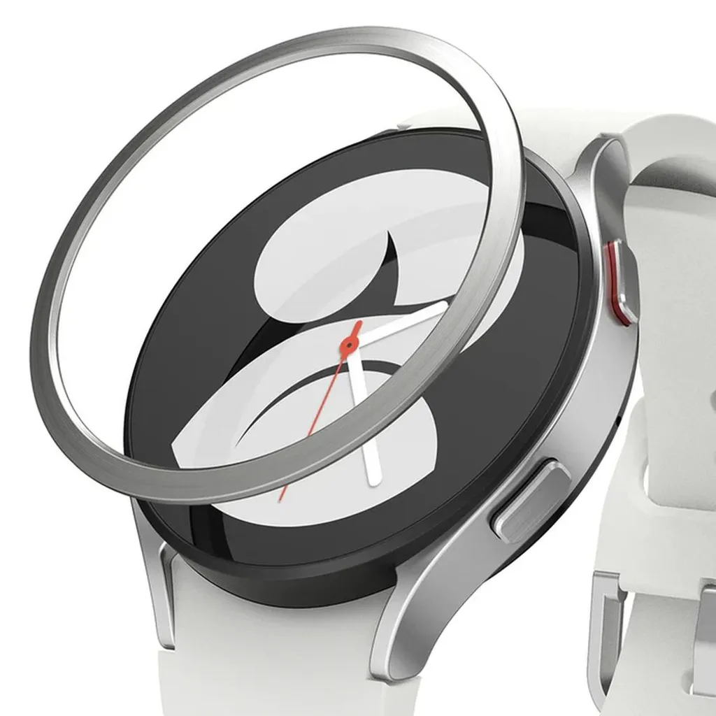 Ringke Styling Custodia Telaio Busta Anello Samsung Galaxy Watch 5 44mm / 4 44mm Argento (Acciaio inossidabile) (GW4-44-04) - 1