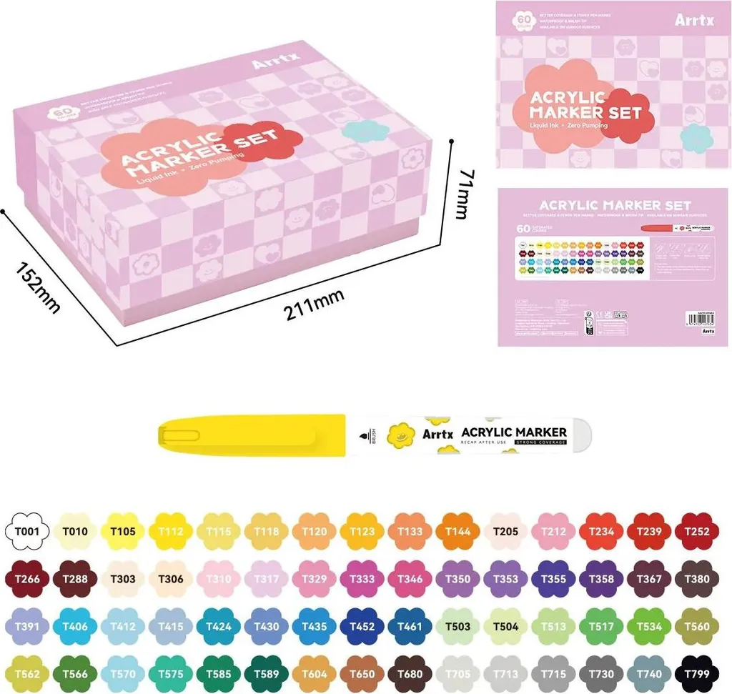 Kit Artistico 60 Colori: I Pennarelli che ogni Disegnatore Vorrebbe
