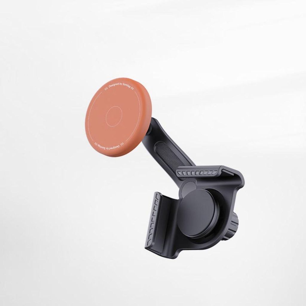 INF Magnetische Halterung Tesla-Bildschirm ABS PC 6.8x6.4x6.4cm 360Grad Orange