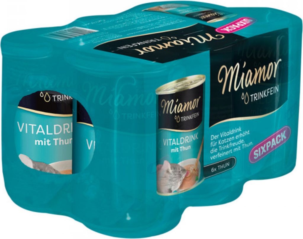 Miamor Trinkfein Vitaldrink Thun Sixpack | Dose | 6 x 135ml