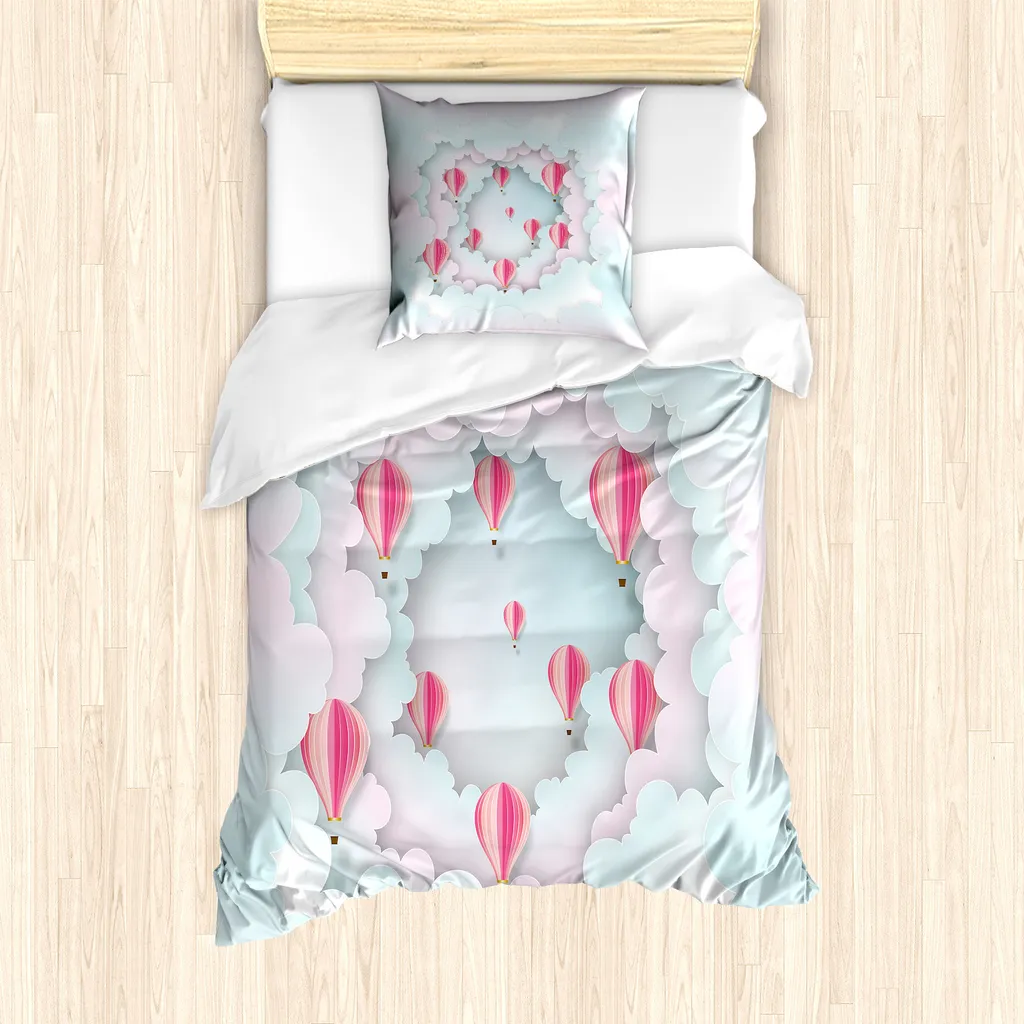 Copripiumino Ipoallergenico ABAKUHAUS Nuvolette 135x200 - Sonno Sicuro