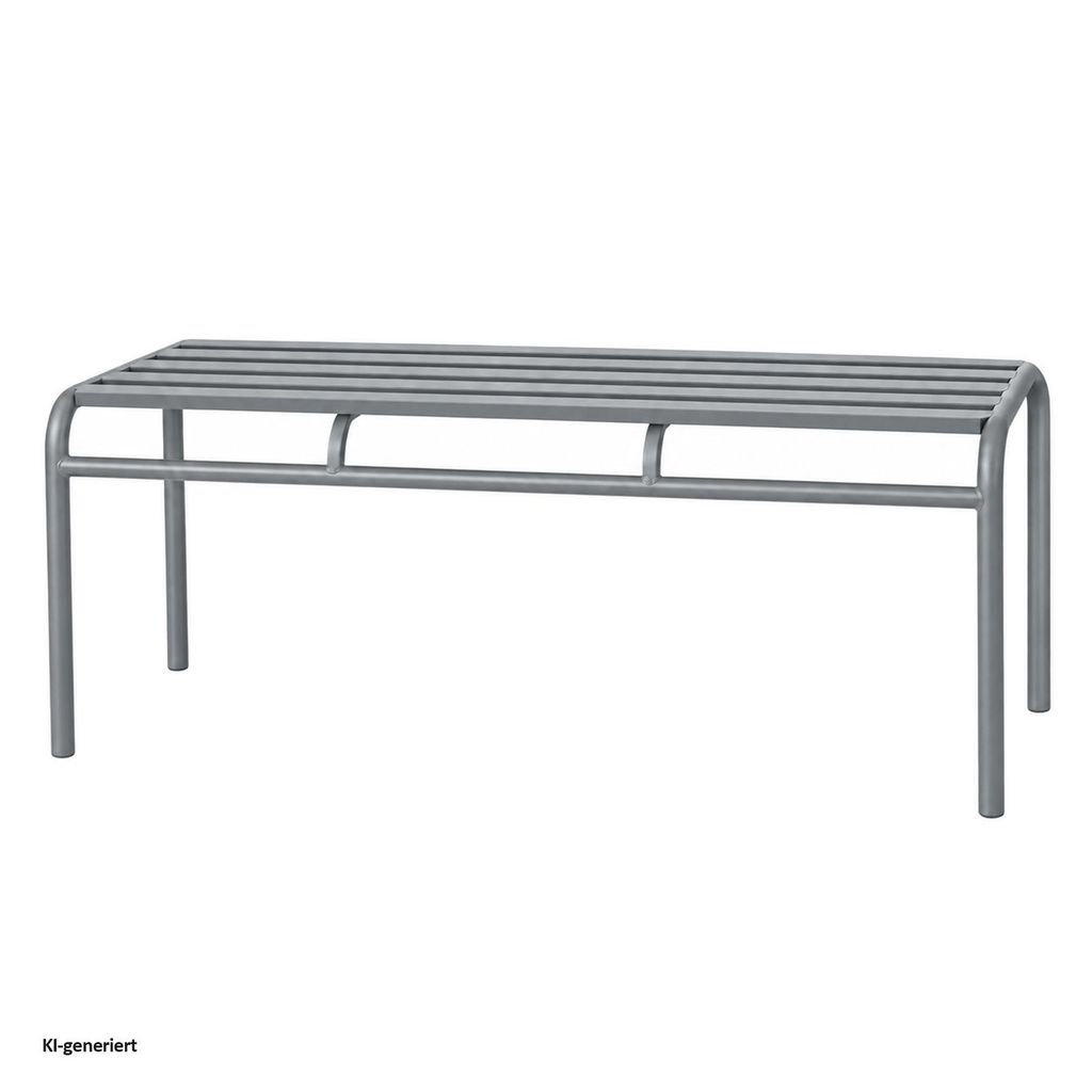 Celia Basic Metallbank Grau, Modernes Design, robust, Produktbild 