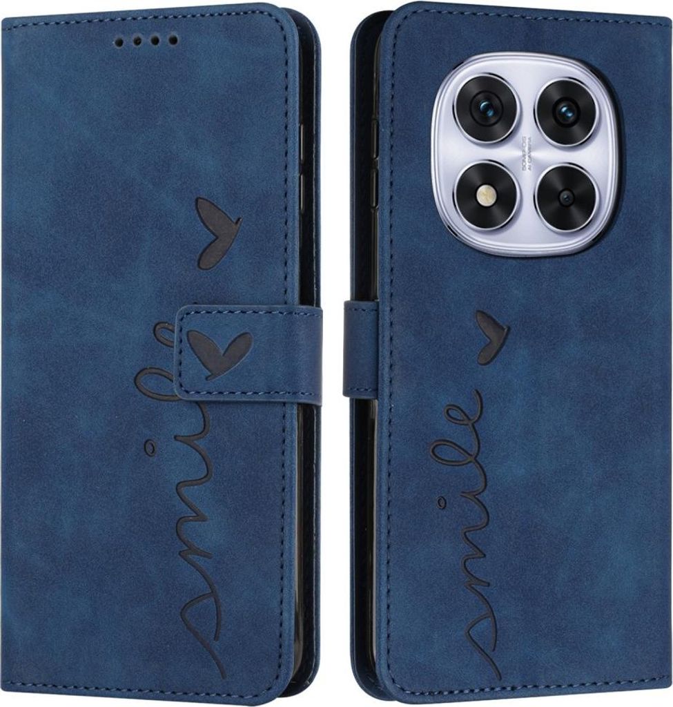 Xiaomi Redmi Note 14 Pro 5G / Pro+ / Poco X7 Hülle - Coverup Smile Klapphülle - Blau