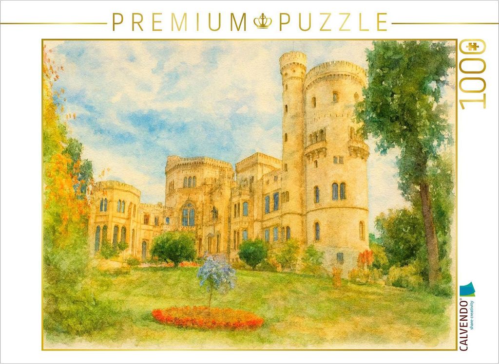 CALVENDO Puzzle Schloss Babelsberg | 1000 Teile Lege-Größe 64x48cm Foto-Puzzle für glückliche Stunden