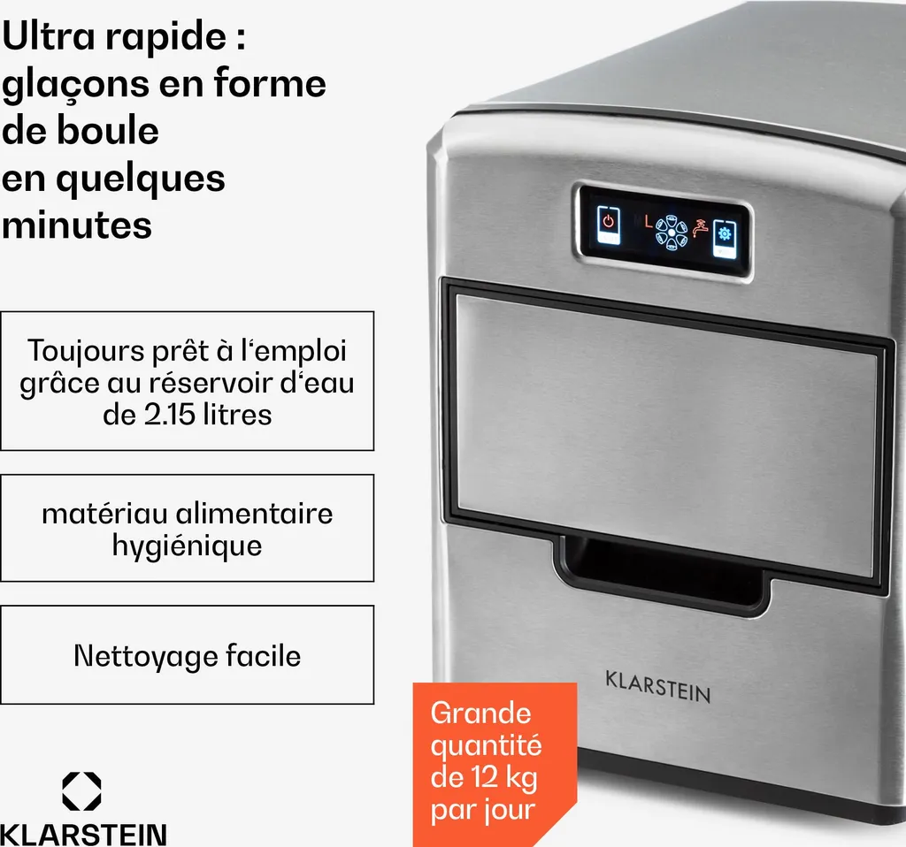 Fini le Manque de Glace avec cette Machine à Glaçons Rapide de 12kg - 2