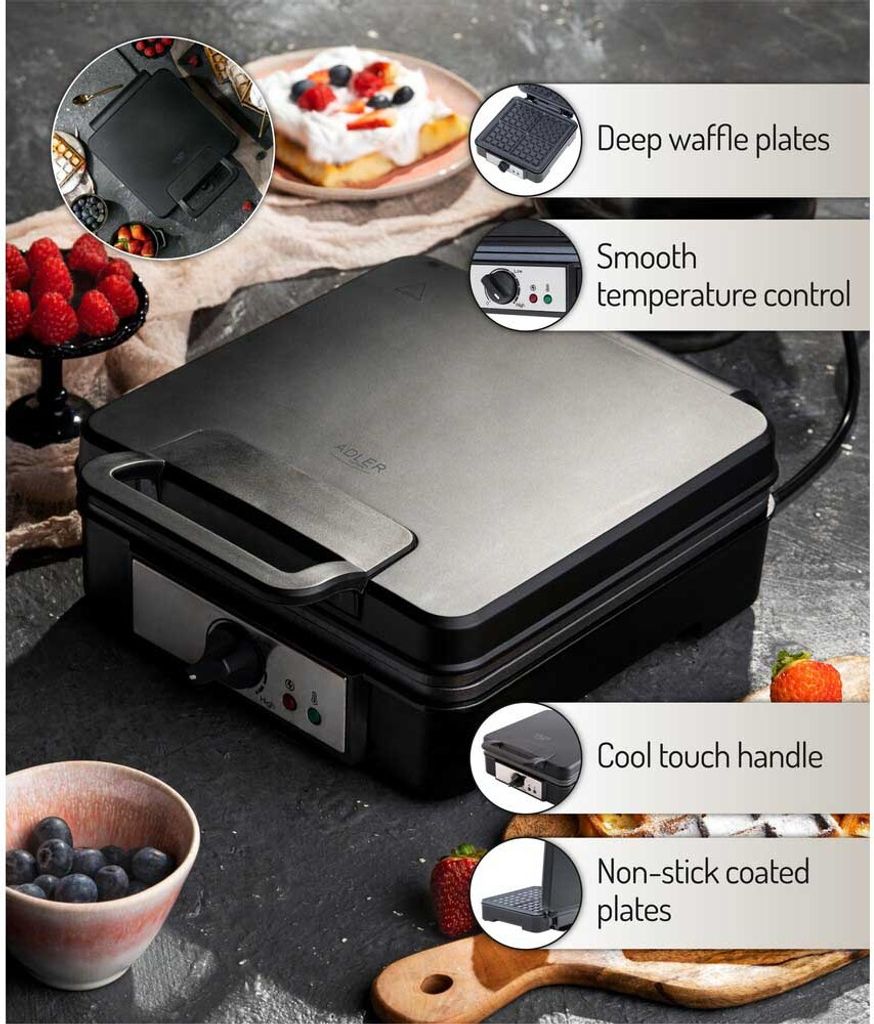 Waffeleisen Adler AD 3049 Produktbild 10