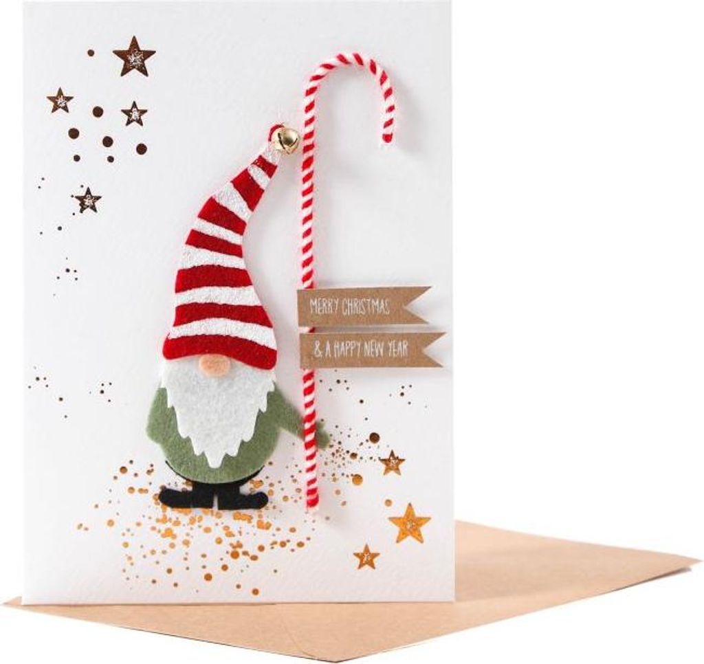 Winterwichtel Karte "Merry Christmas & happy New Year"