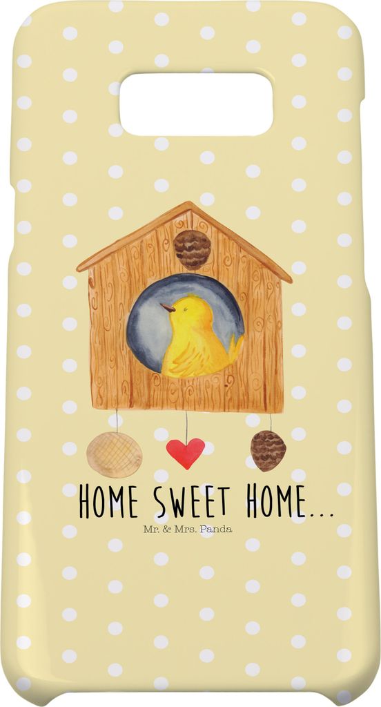 Mr. & Mrs. Panda Samsung Galaxy S8 plus Handyhülle Vogelhaus Home - Gelb Pastell - Geschenk, Einzugsgeschenk, Vogel, Hülle, Haus, Handy, Sweet, L...