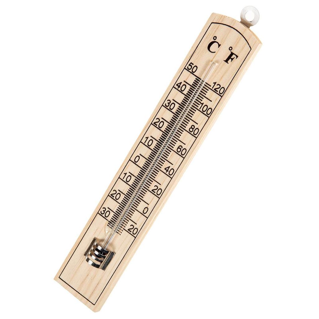 SIDCO Thermometer Holz Außen Innen