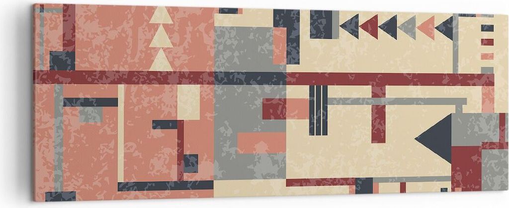 Bild auf Leinwand - Leinwandbild - Abstraktion modern - 140x50cm - Wand Bild - Wanddeko - Leinwanddruck - Bilder - Kunstdruck - Wanddekoration - Le...