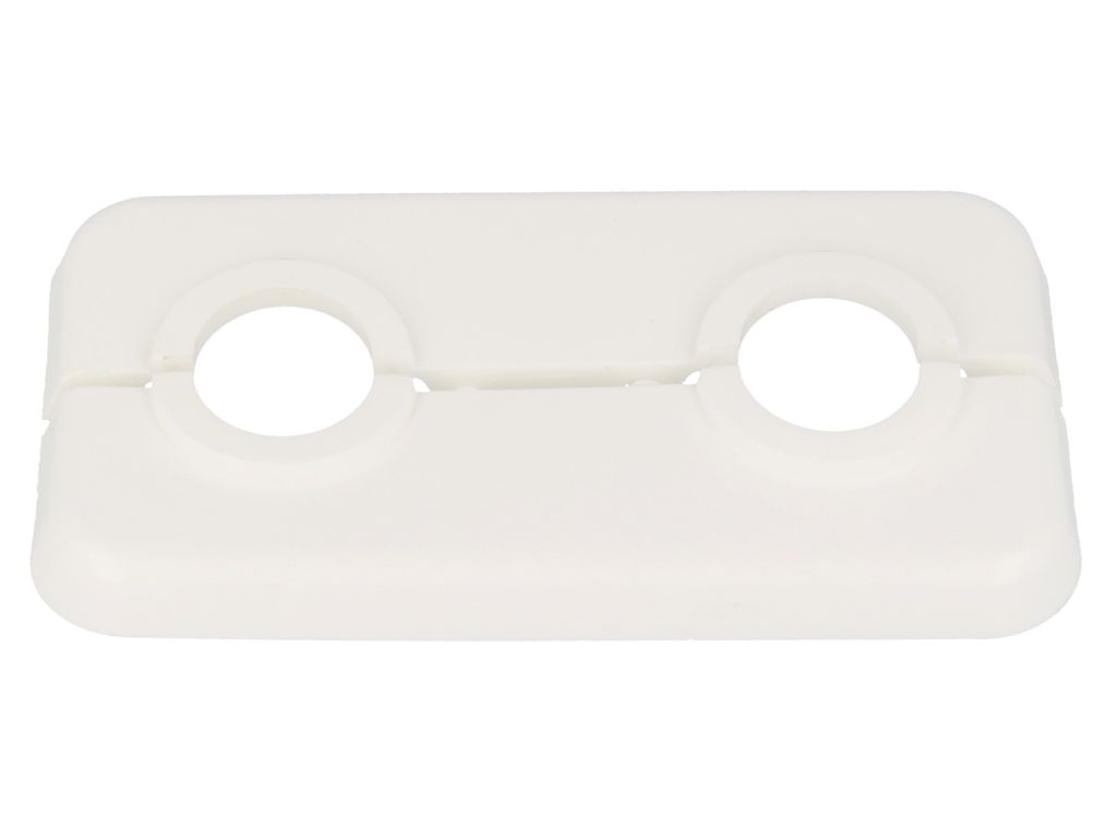 Produktbild von Tecuro Scharnierrosette 20 Mm X 85 Mm X 11 Mm - Kunststoff ABS Weiß - 648520
