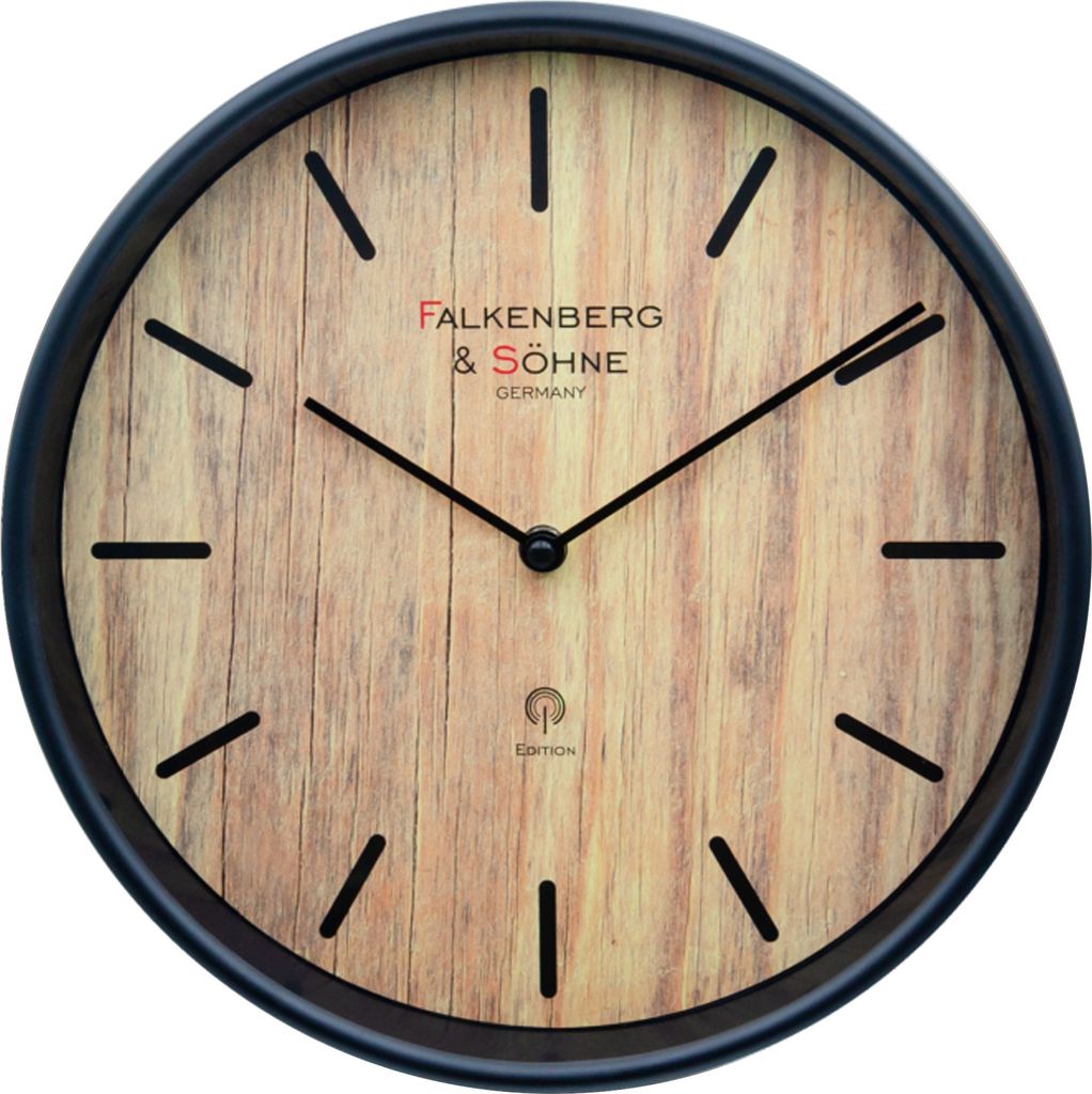 Design Funkwanduhr 30 cm Lautloses Quarzuhrwerk Funkuhr Produktbild 
