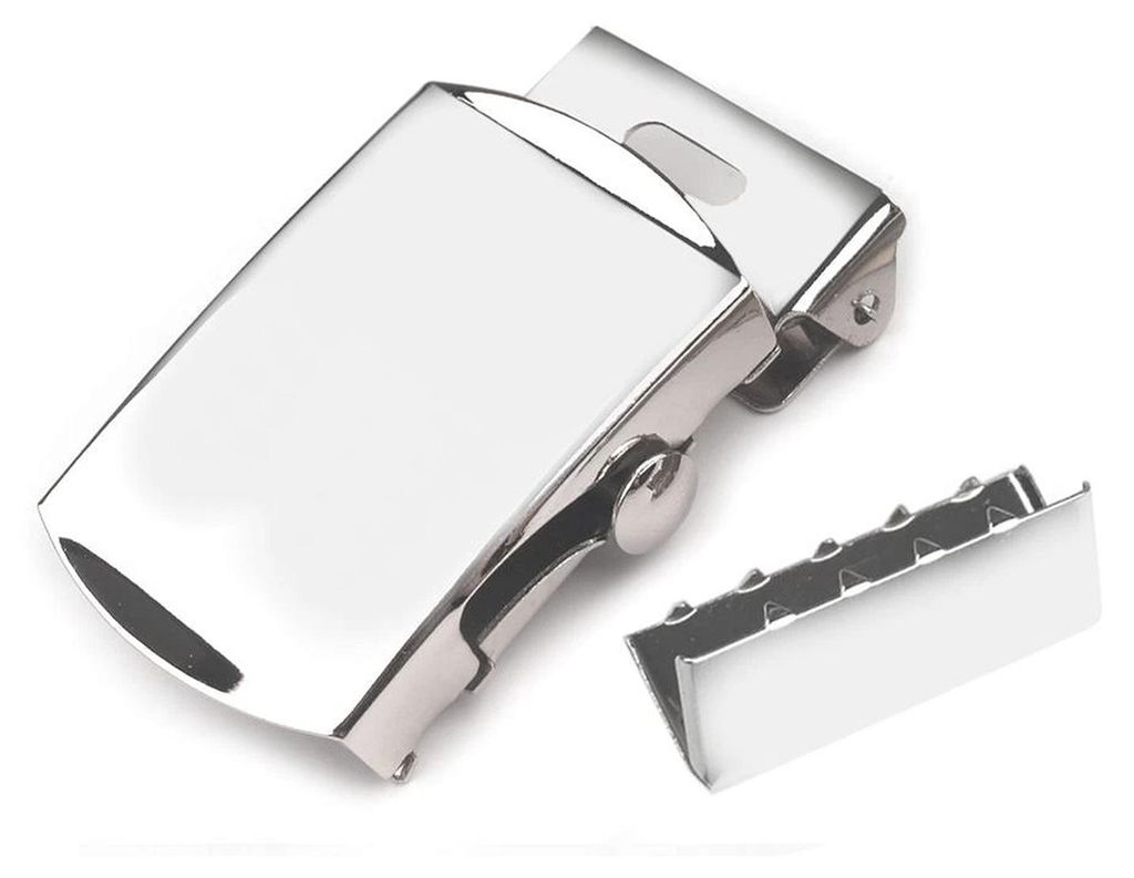 1 Gürtelschnalle aus Metall mit Endstück Koppelschließe Produktbild 