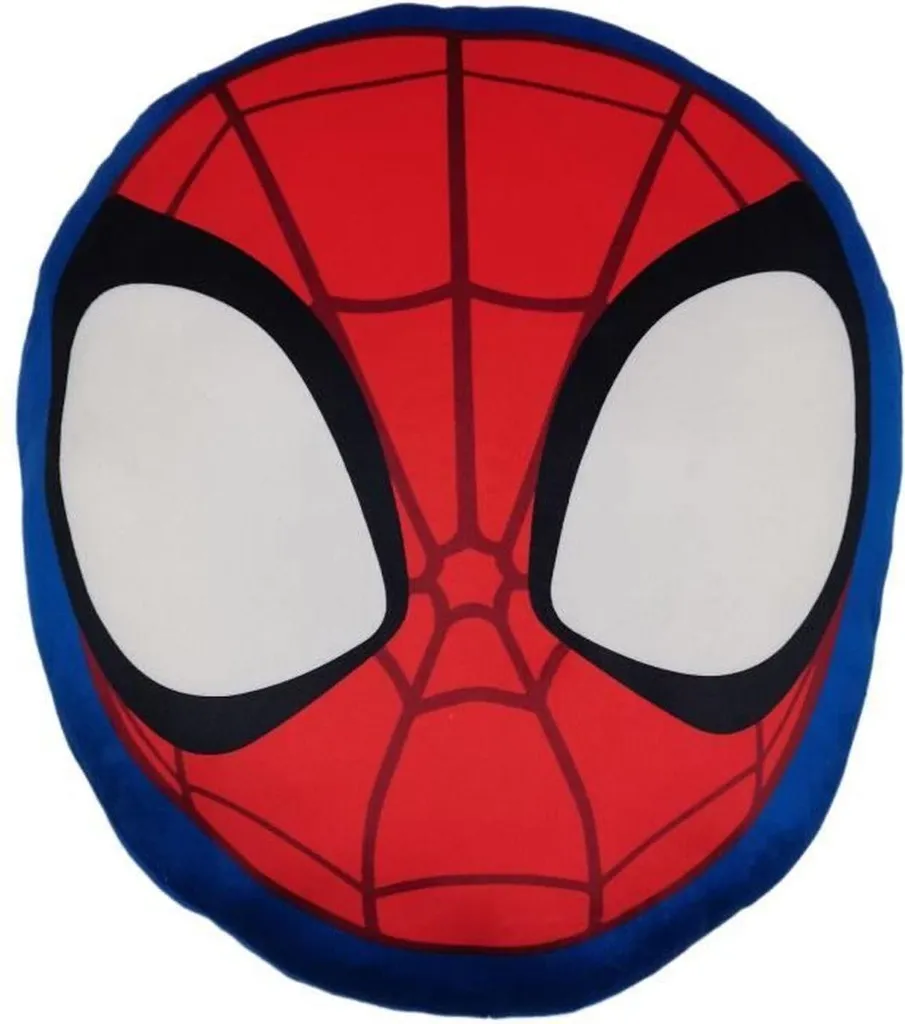 Coussin Spidey pour Coin Lecture et Sommeil Enfant 41 cm Rouge Marvel