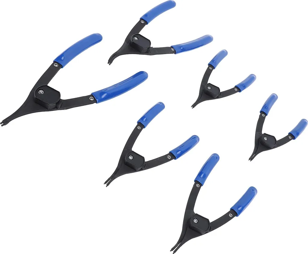 Jeu de 6 Pinces Circlips pour Réparation Automobile Intérieur et Externe