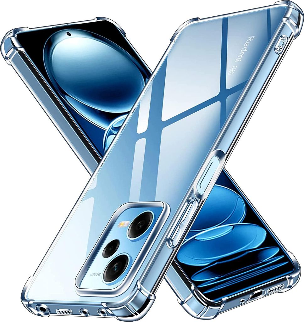 Hülle für Xiaomi Redmi Note 12 PRO 5G - Stoßfeste Transparent Handyhülle Kratzfest Schutzhülle Ultra Dünn Phonillico