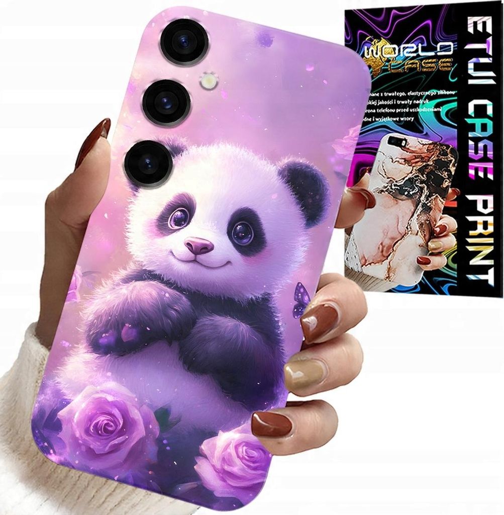 Gehäuse Für Samsung Galaxy A55 5G - Süsse Panda-Designs Für Kinder + Glas