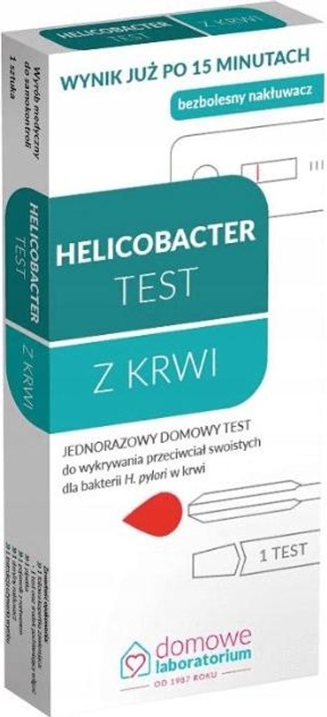 Test Diagnostyczny Helicobacter Pylori Z Krwi Zdjęcie produktu 