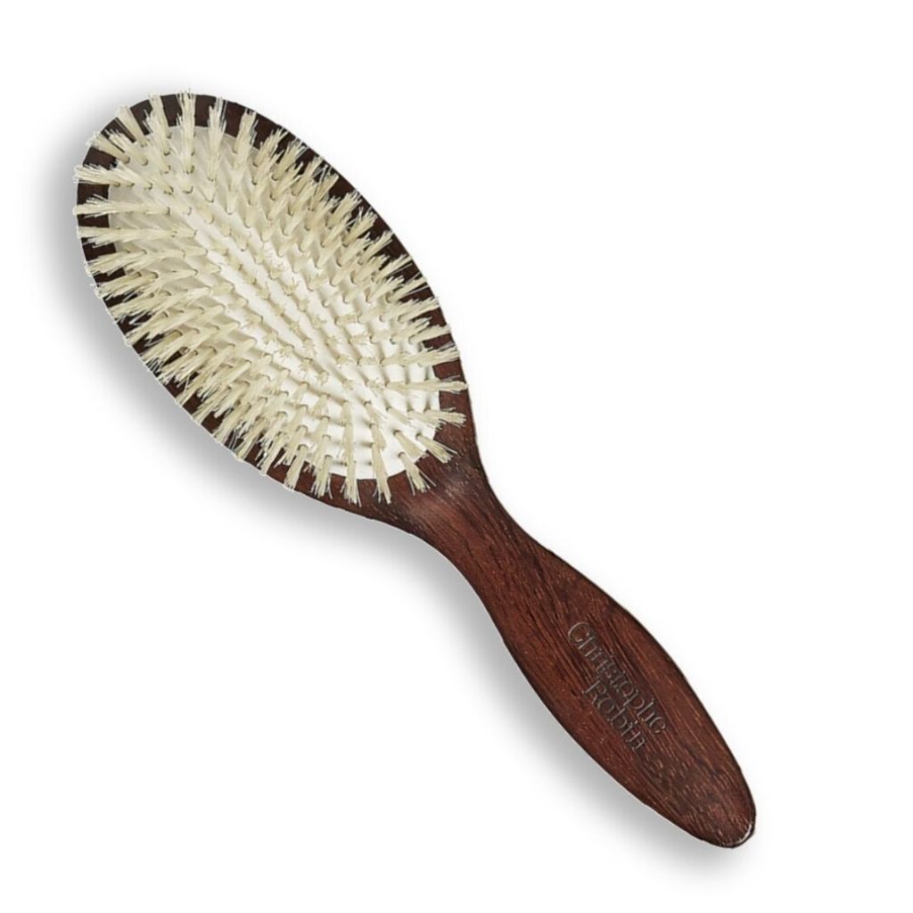 Brosse Démêlante 100% Poils De Sanglier Naturels Et Bois