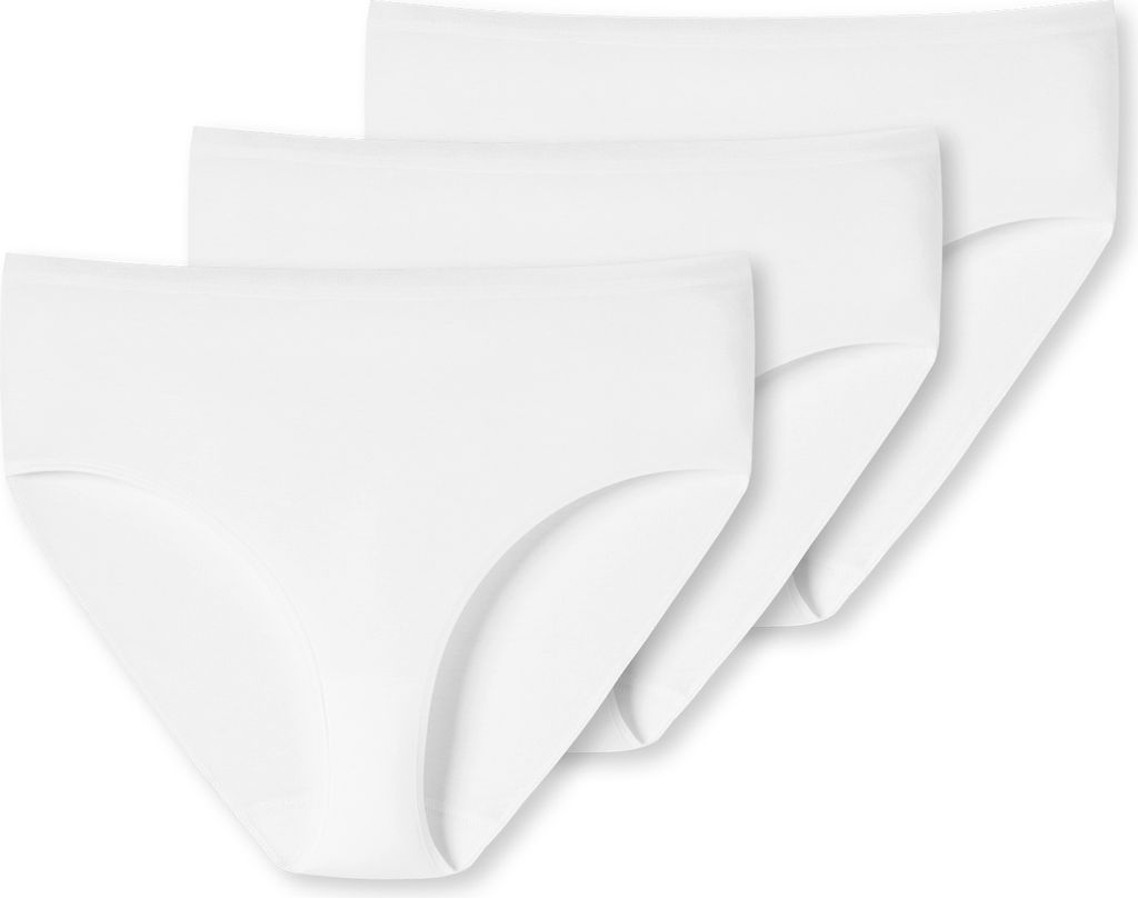 UNCOVER by SCHIESSER - Dames 3-pack midislip - wit - maat M Productafbeelding 