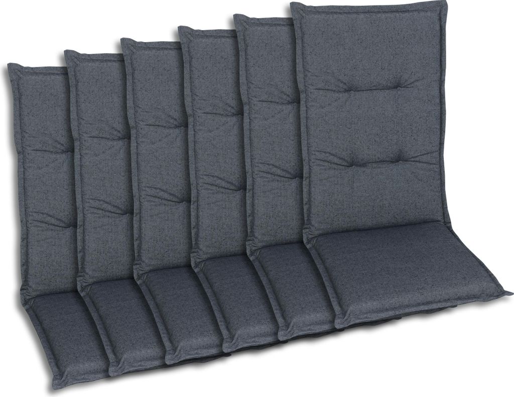 GO-DE Textil, Sesselauflage Mittellehner, 6er-Set, Farbe: Produktbild 