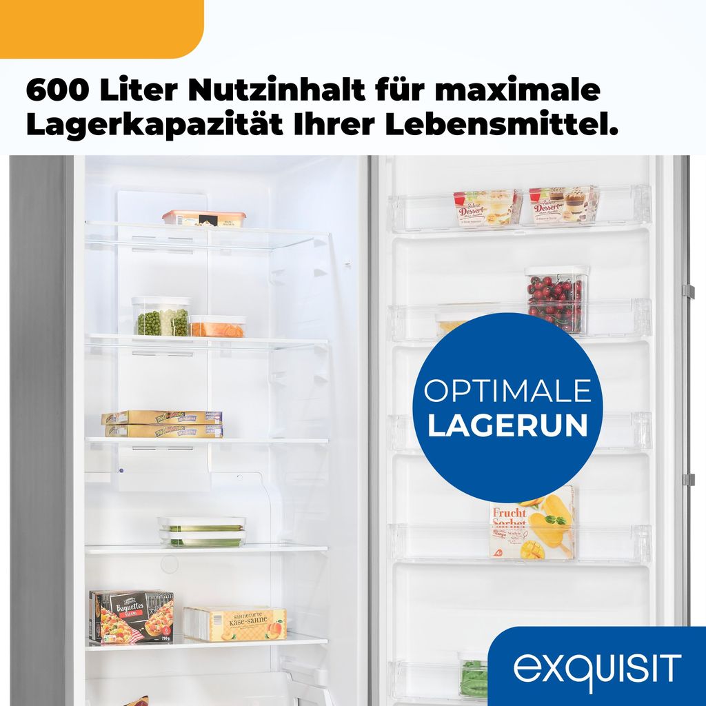 Exquisit Gefrierschrank, 600 Liter, No-Frost