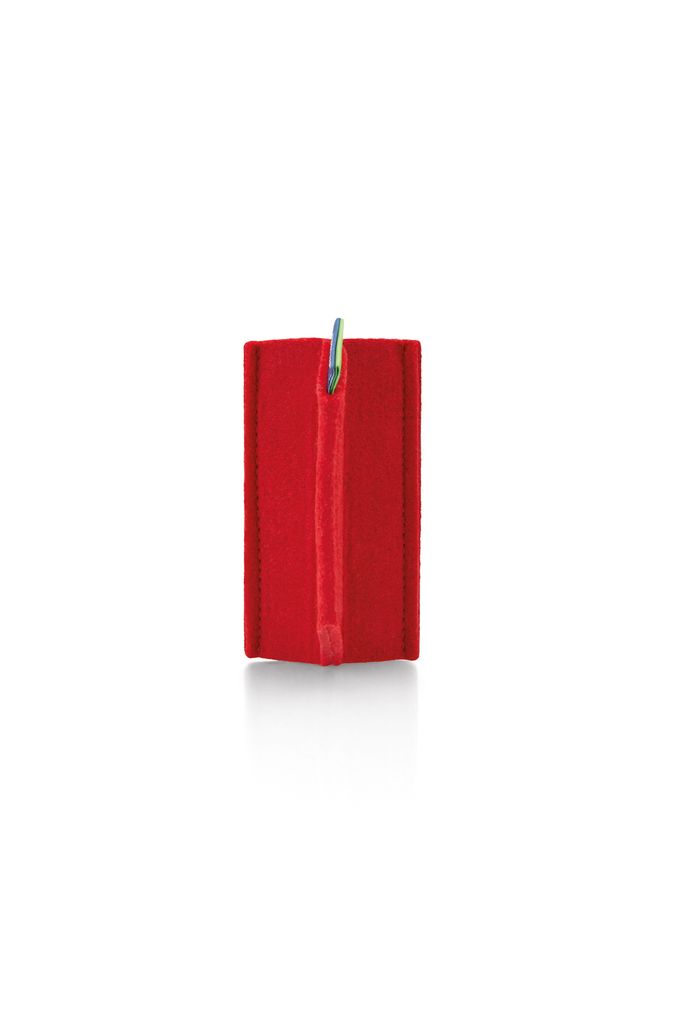 magnetoplan Tafellöscher magnetoWipe ecoAware rot 10,5x6x5,2cm recycelter Filz mit Magneten