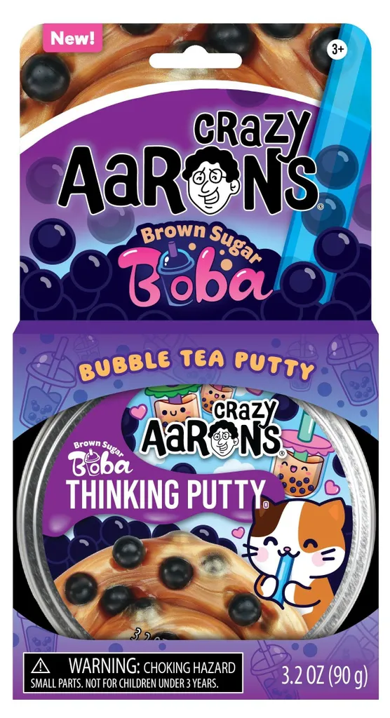 Pâte à Modeler Sans Résidus Brown Sugar Boba - Silicone Propre 3 Ans