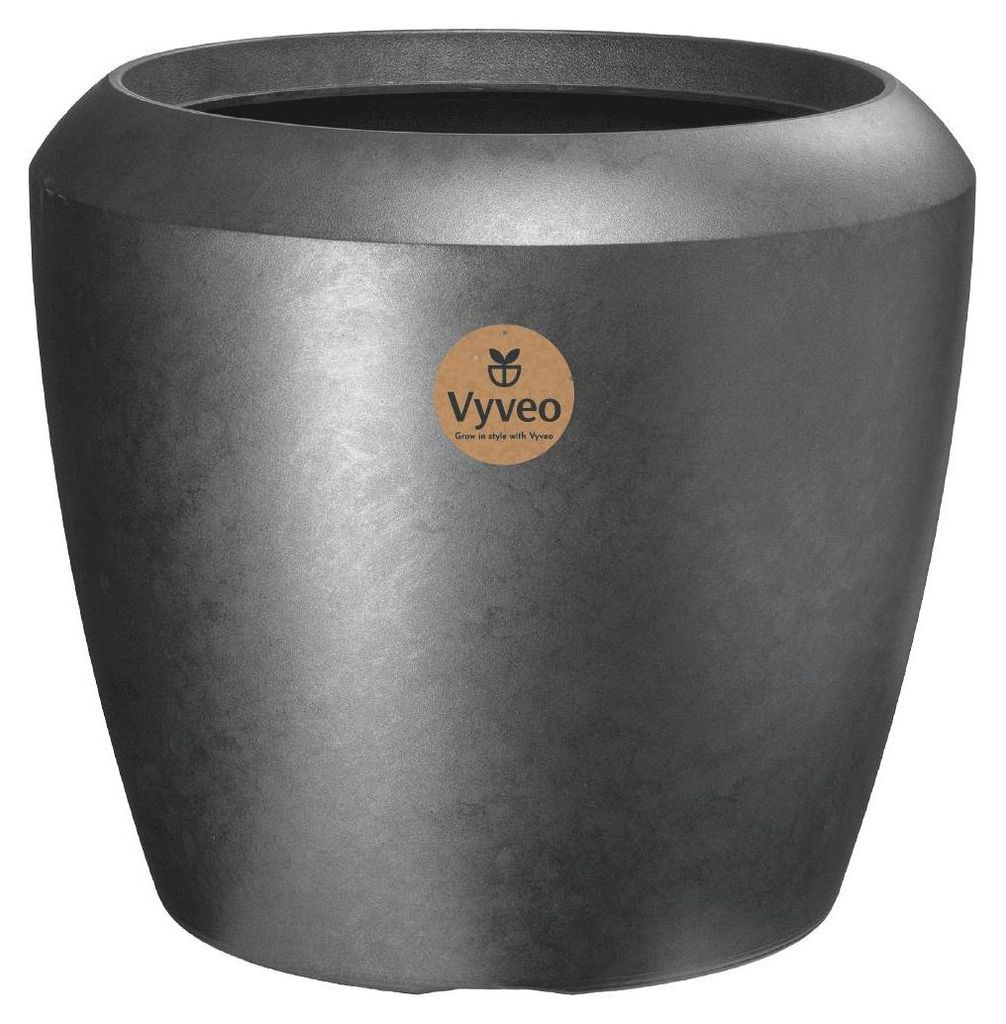 Vyveo - Vaso da fiori Liora - Argento metallizzato - 44x40 Immagine del prodotto 