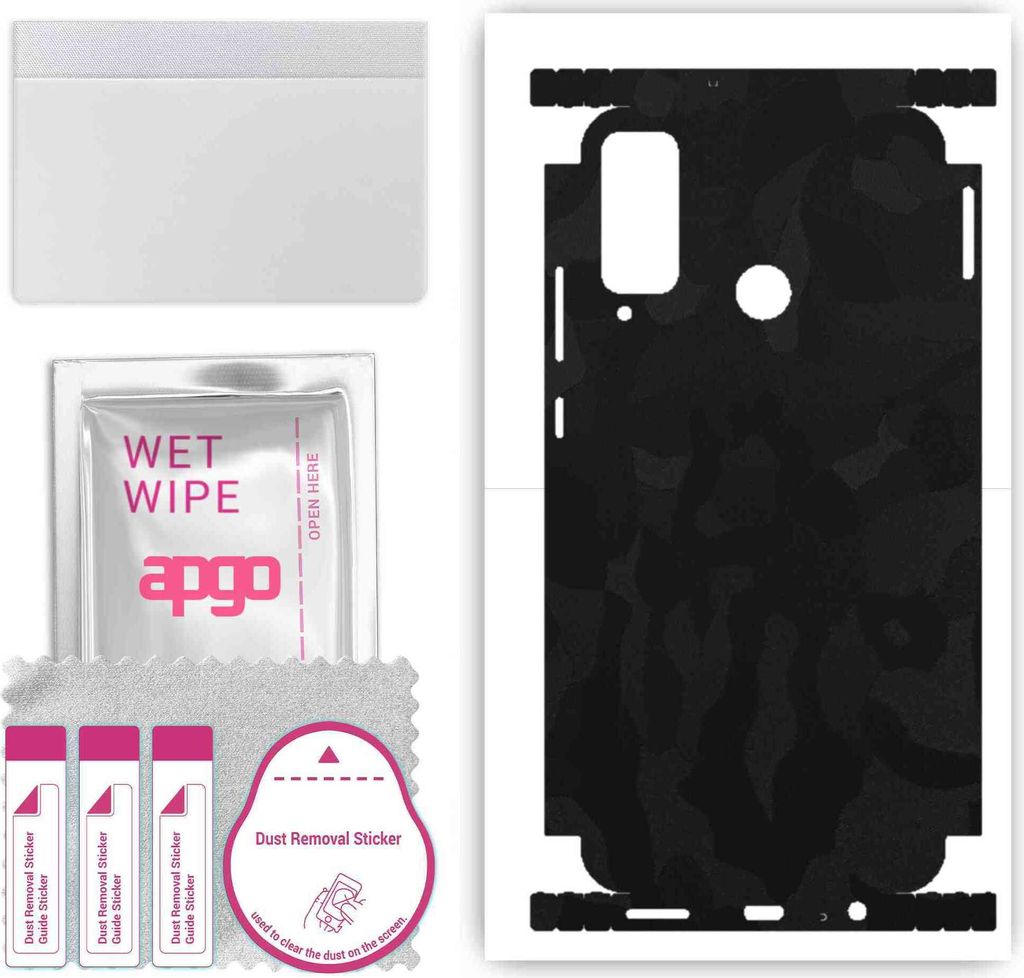 apgo Rückseite + Seiten Schutzfolie, Skin, kompatibel mit Honor Play 4T, Hinten Displayschutzfolie aus Vinylfolie, kratzfest, einfache Montage - S...