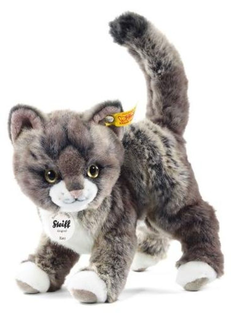 Steiff Kuscheltier Katze Kitty Hellgrau (25cm) Produktbild 