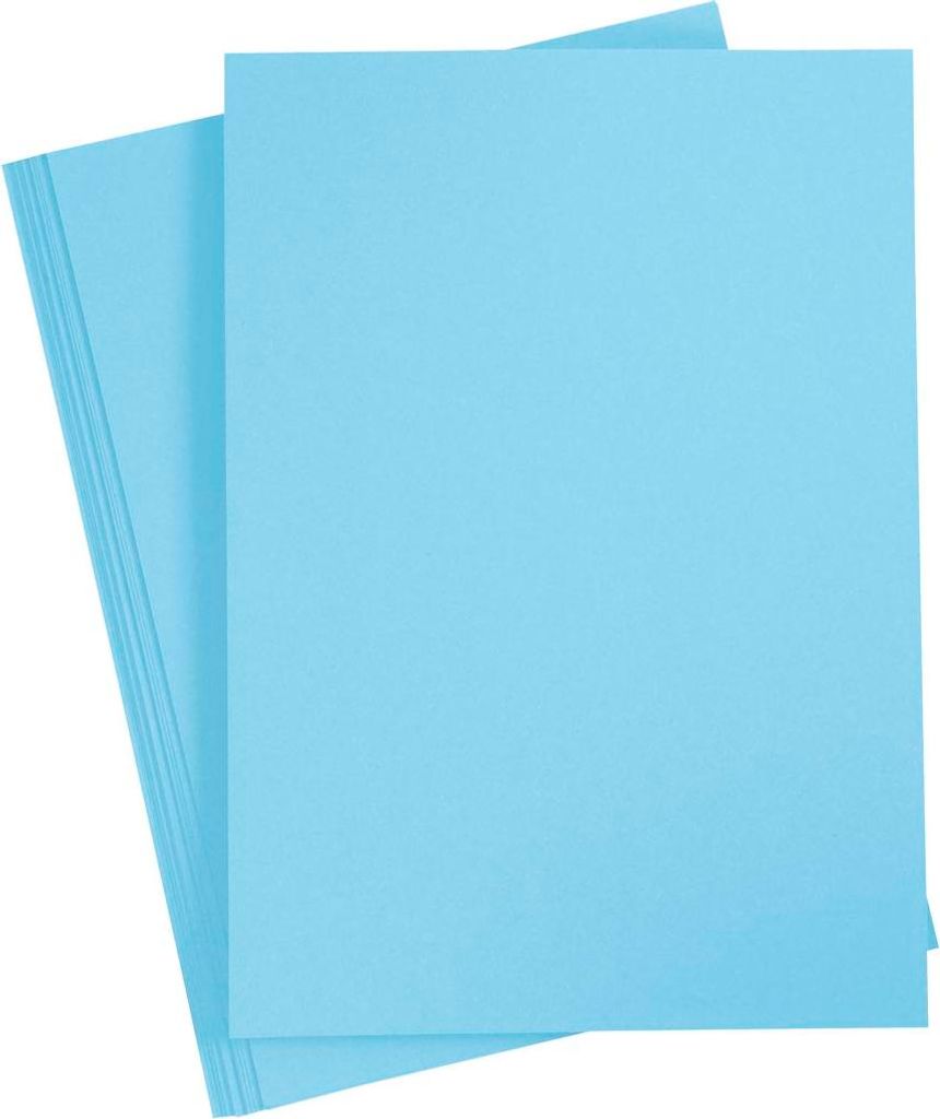 Creativ Company Farbkarton, A4, Blatt 210x297 mm, 180 gr, hellblau, 20 Blatt 1 Karton