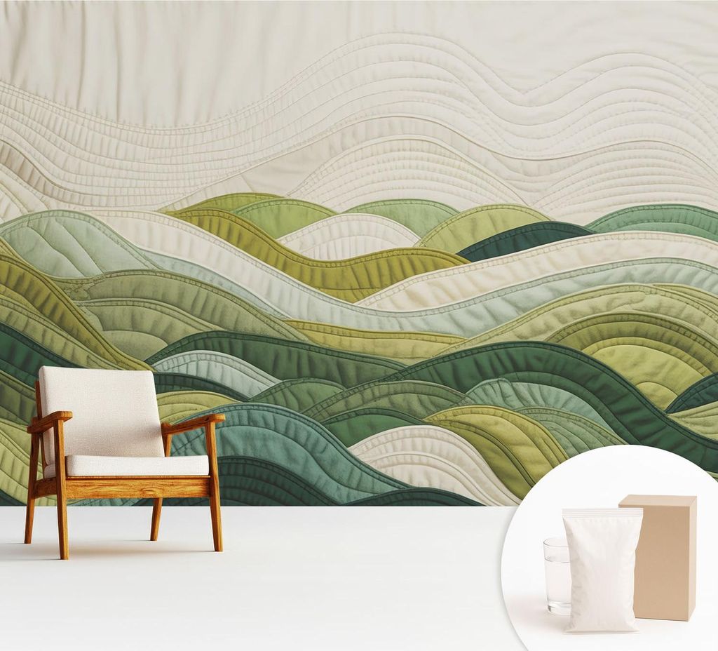 Fototapete - 312x219 cm - Tapete - Wandtapete - Wandbilder - Dekofolie - Tapete Folie - Wand - Dekoration - Wohnzimmer - Fabric Hills