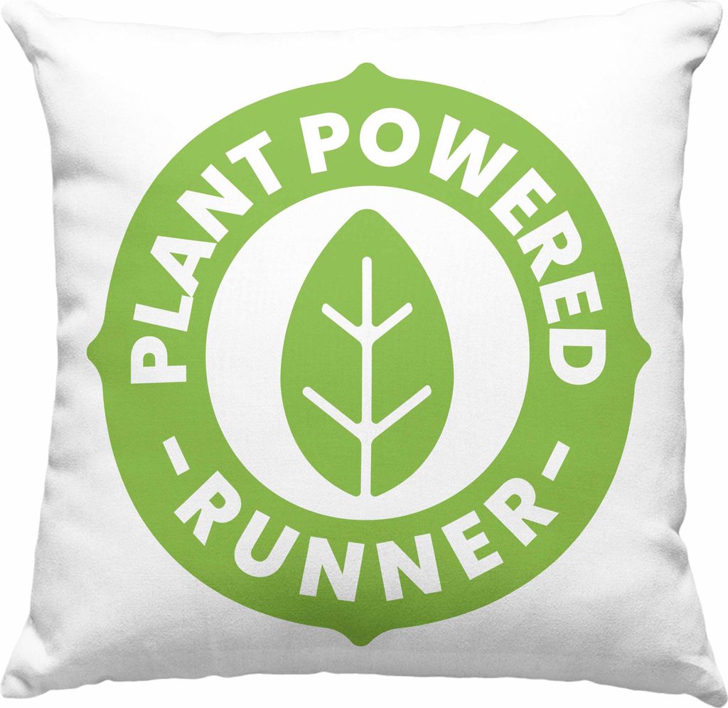 Trendation - Veganer Geschenk Lustige Deko-Kissen mit Füllung 40x40 Vegetarier Geschenkidee Deko-Kissen mit Füllung 40x40 Lustig für Geschenkset...