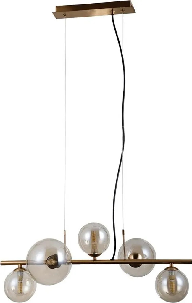 Italux CANELLO Ottone Lampadario Moderno 5 Luci G9 PND-406007-5-HBR