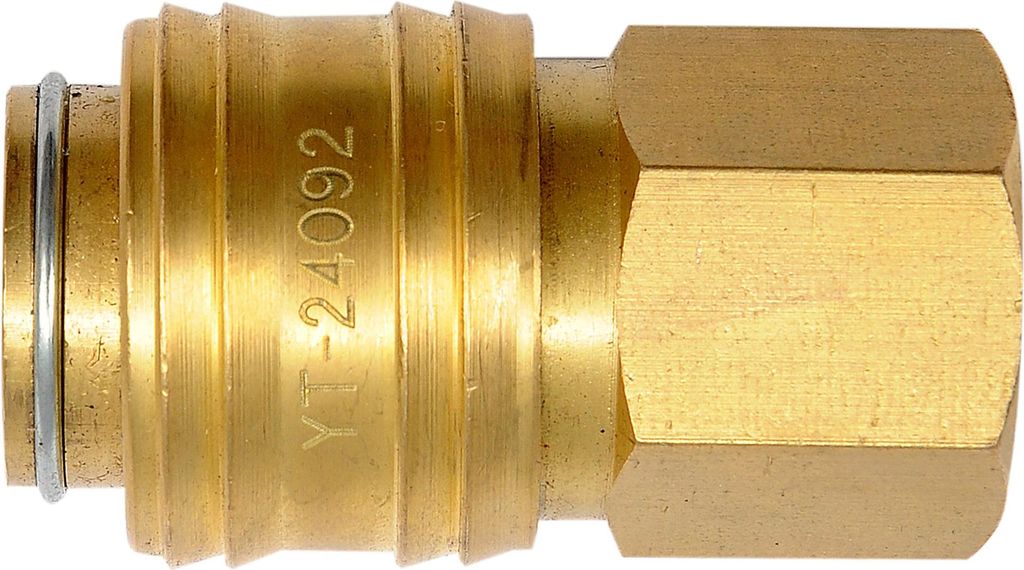 Messing-Schnellkupplung mit Innengewinde G1/4 Produktbild 