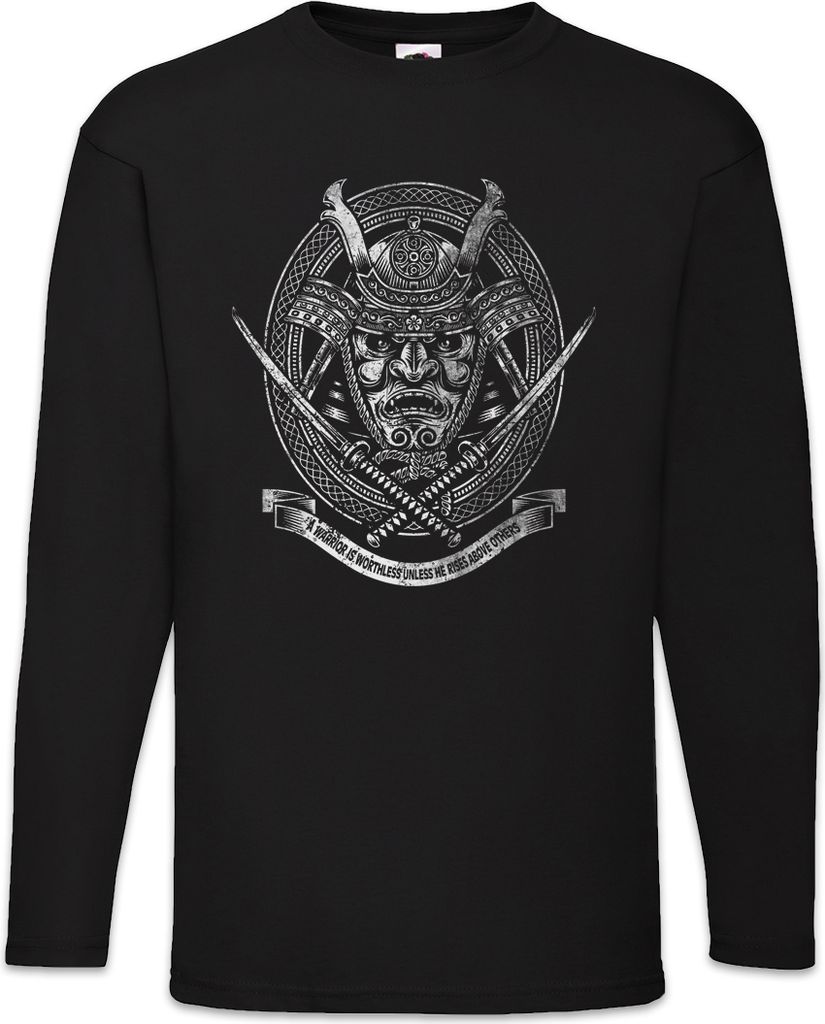 Urban Backwoods Samurai I, Langarm T-Shirt, Farbe: Schwarz, Größe: M