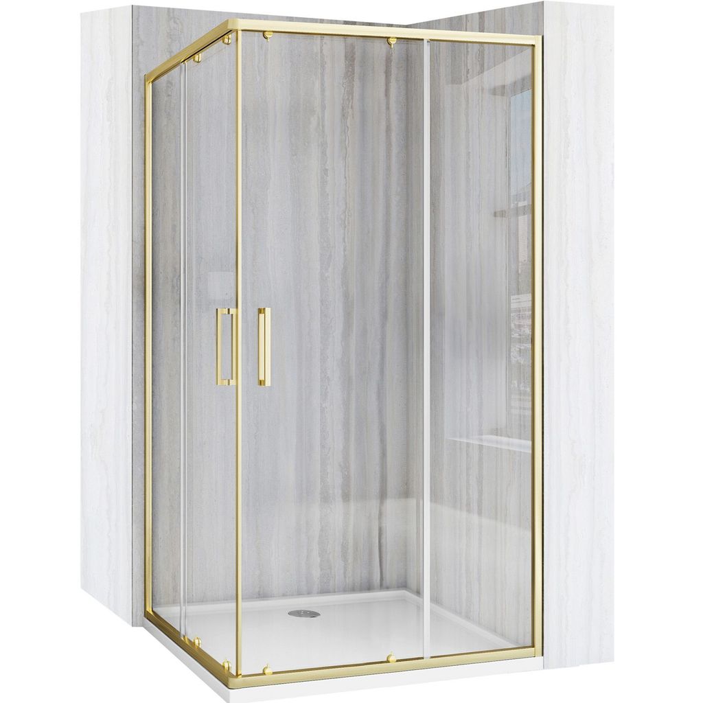 Sprchovací kút REA CITY BRUSH GOLD 80X100 Obrázok produktu 