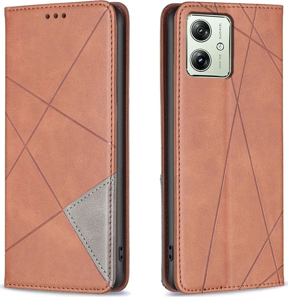 Mobigear Rhombus Slim  Motorola Moto G54 Hülle Klapphülle - Produktbild 