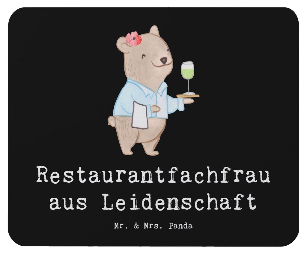 Mr. & Mrs. Panda Mauspad Restaurantfachfrau Leidenschaft - Produktbild 
