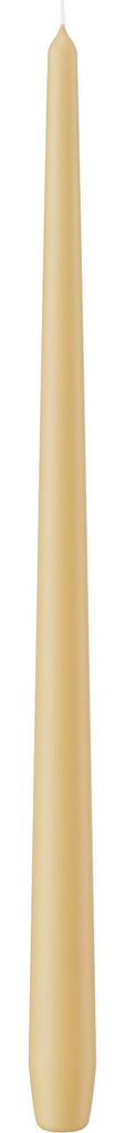 Spitzkerzen durchgefärbt Champagner 400 x Ø 25 mm, 6 Stück