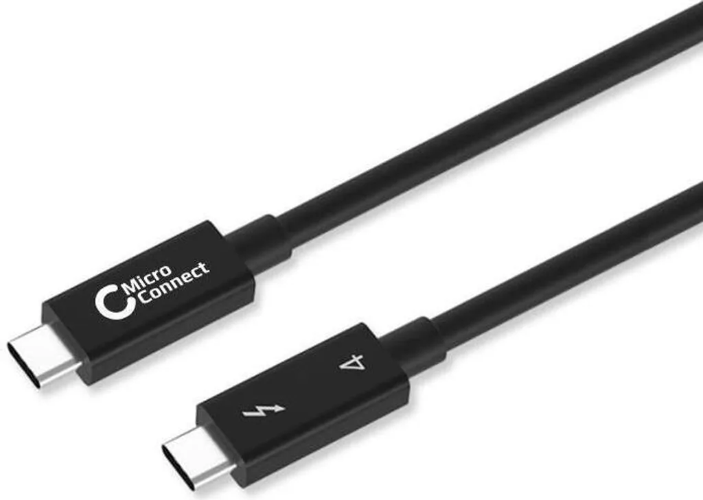 Microconnect TB4030 Câble Thunderbolt 4 Haute Vitesse de 0.8 Mètre