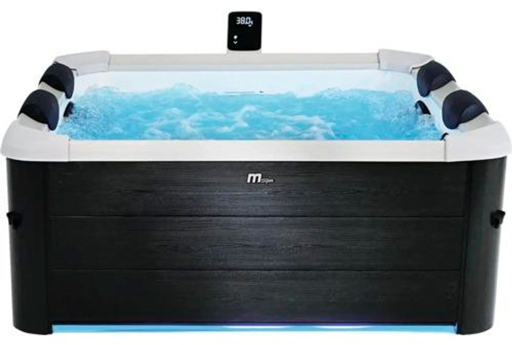 Whirpool Marimex MSPA Oslo F-OS063W mit Zirkulationspumpe, 140 Luftdüsen, schwarz