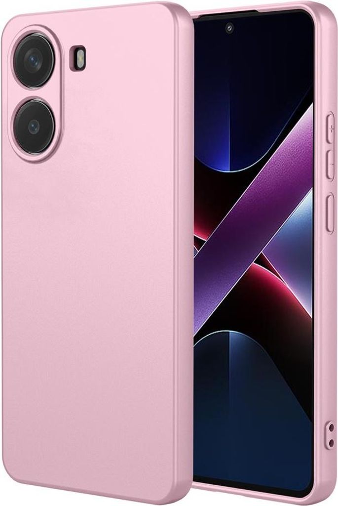 Hülle für Xiaomi Poco X7 Pro - Phonesta Soft Silk Silikon Back Cover - Rosa