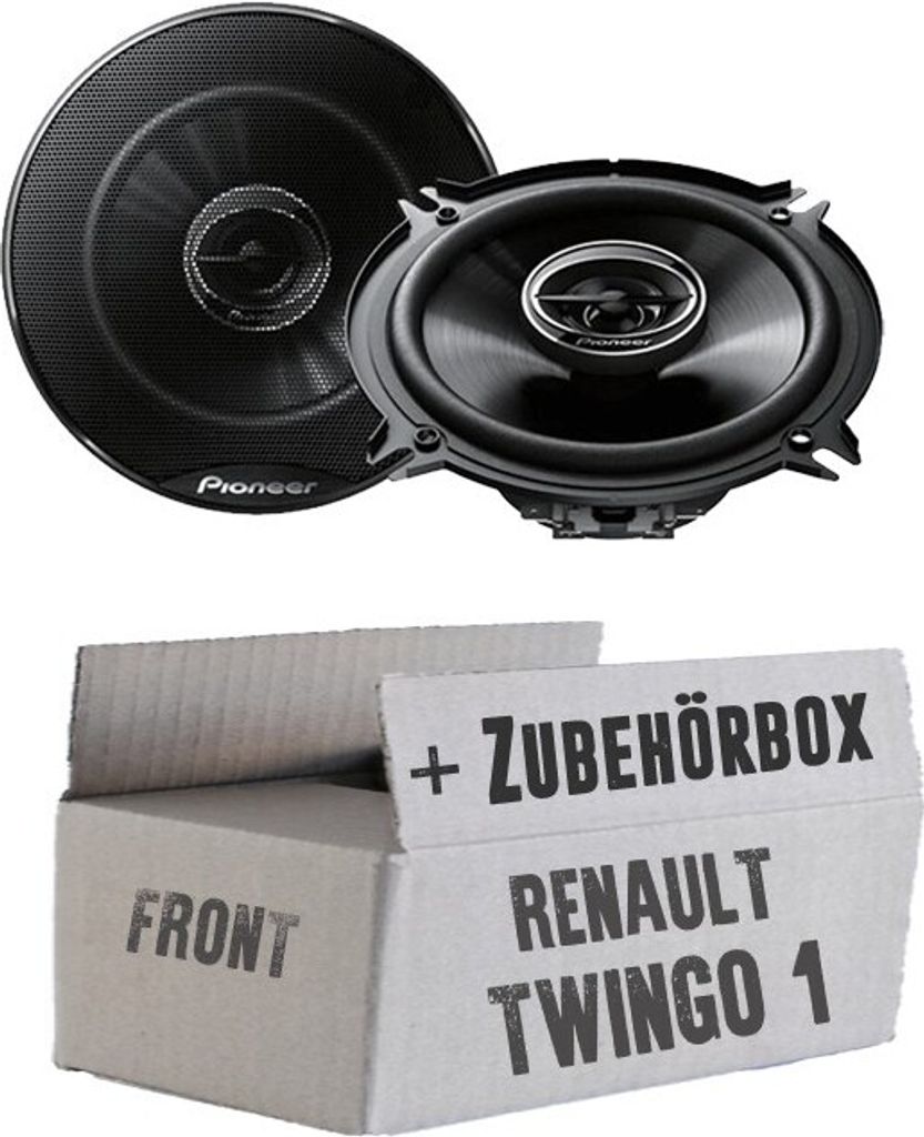 Lautsprecher 13cm Tür Front - Pioneer TS-G1320F - Einbauset passend für Renault Twingo 1 Facelift - justSOUND