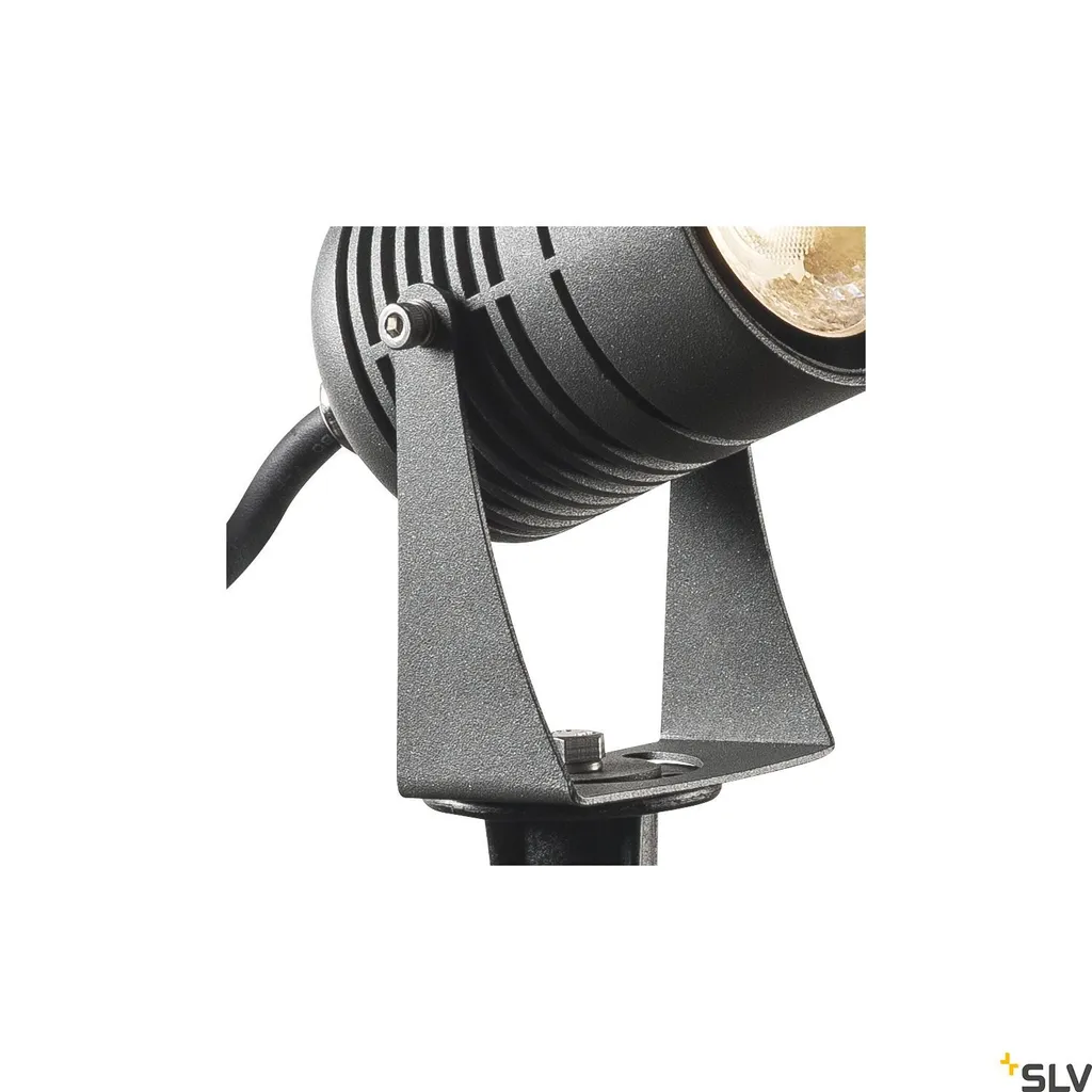 Spot LED au sol 3000K robuste - Éclairage LED blanc chaud anthracite
