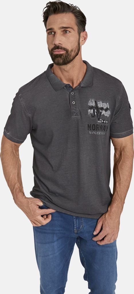 Jan Vanderstorm Poloshirt ALSING Herren 3177 dunkelgrau 56/58