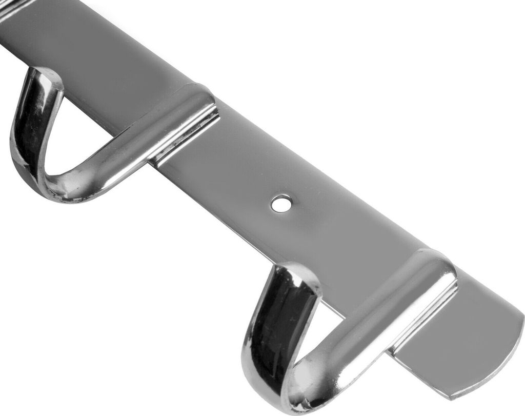 Edelstahl Garderobenhaken Wandgarderobe Garderobe exklusiv Hakenleiste Haken A - Chrom 2