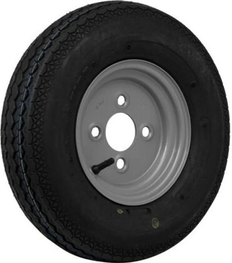 Roue complète 400x8 à 4 trous pour remorque agraire et agricole